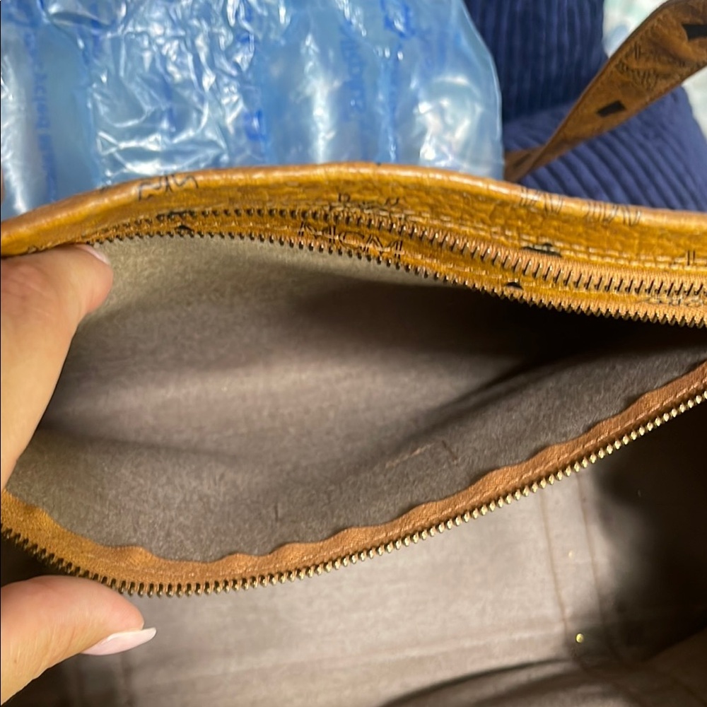 MCM Brown Leather Tote Bag - Picture 6 of 15